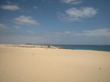Blick aufs Meer und Lobos